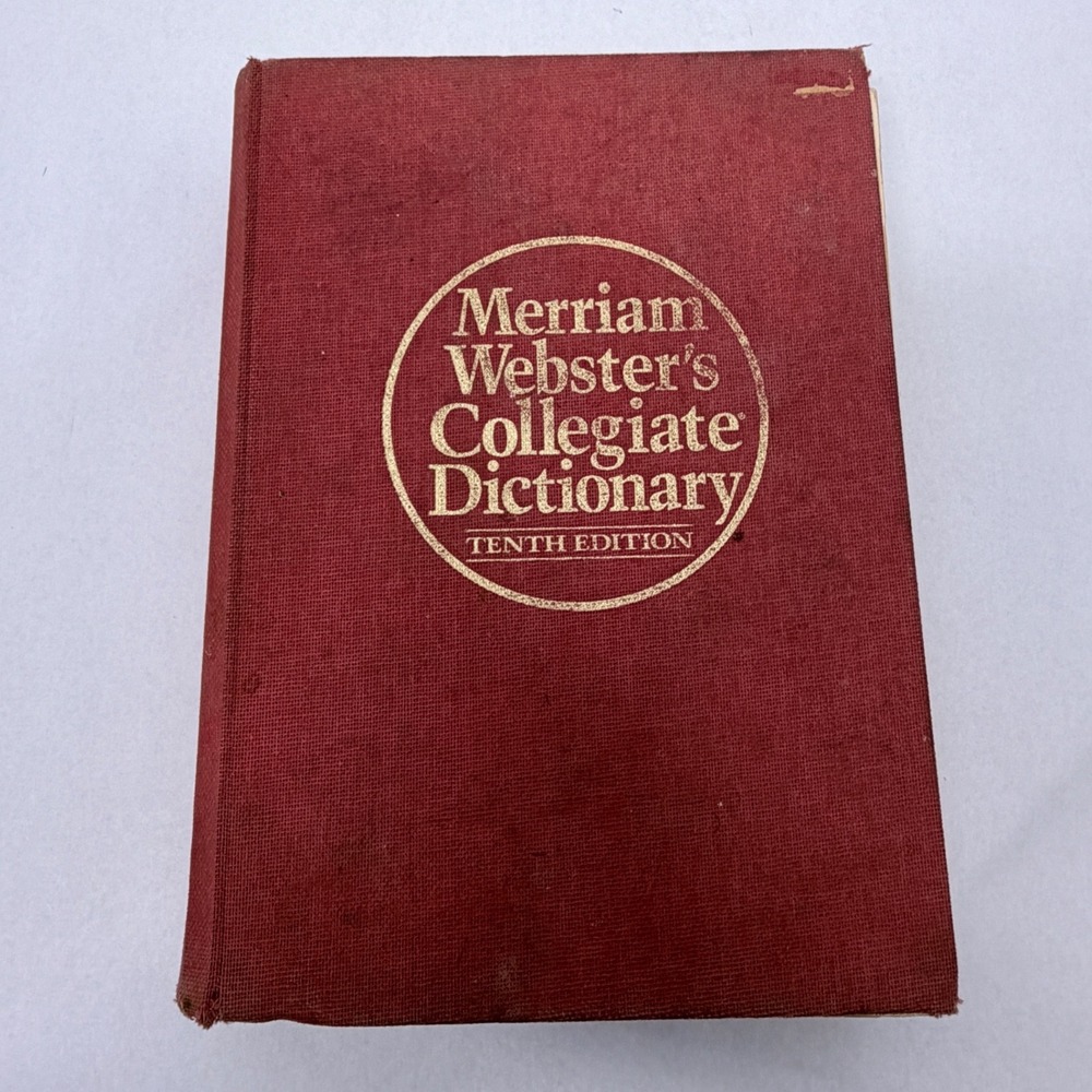 Merriam Webster's Collegiate Dictionary Tenth Edition Red Hardcover 1994